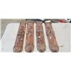 Image 1 : 4 ANTIQUE HAND CARVED RELIGIOUS FIGURES