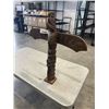 Image 2 : HAND CARVED TOTEM POLE 'EAGLE BEAR' BY C. JAMES, 25 INCH TALL
