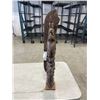 Image 3 : HAND CARVED TOTEM POLE 'EAGLE BEAR' BY C. JAMES, 25 INCH TALL
