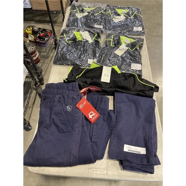 5 NEW YOUTH COLLAR SHIRTS AND NEW PANTS