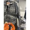 Image 3 : BLACK AKASO LEATHER JACKET. SIZE S