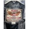 Image 4 : BLACK AKASO LEATHER JACKET. SIZE S