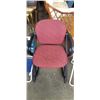 Image 3 : 2 FOLDING BECH CHAIRS AND 2 STACKING OFFICE CHAIRS