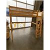 Image 1 : SINGLE PINE LOFT BED W/ LADDER