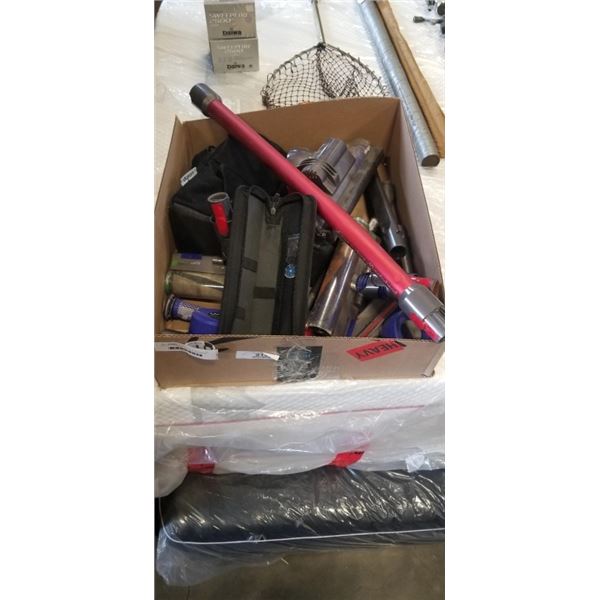 BOX OF ASSORTED DYSON ACCESSORIES