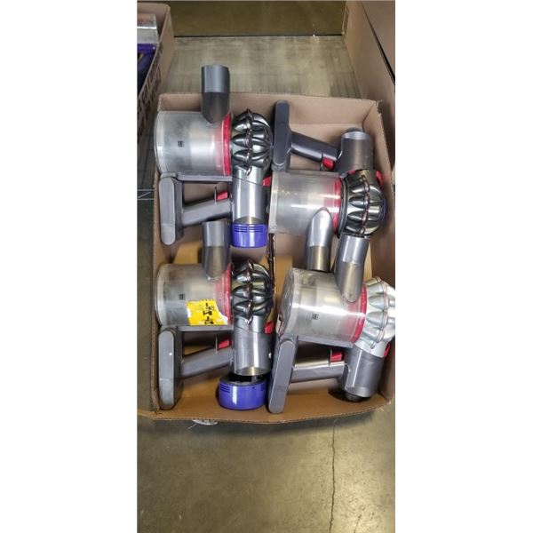 4 DYSON V8 ANIMAL CORDLESS VACUUMS - DEFECTIVE STORE RETURNS