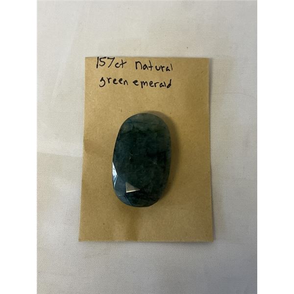157ct NATURAL GREEN EMERALD