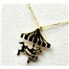 Image 3 : 14KT GOLD PLATED STERLING SILVER MERRY GO ROUND CAROUSEL PENDANT WITH GOLD PLATED STERLING SILVER CH