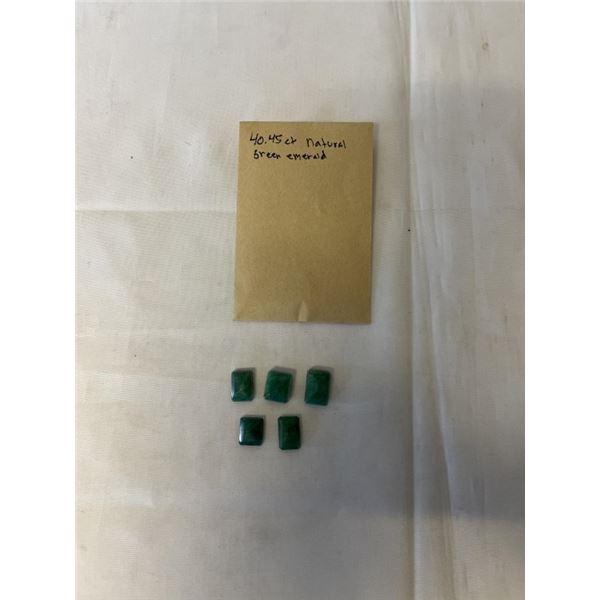 40.45ct NATURAL GREEN EMERALD