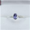Image 1 : STERLING SILVER NATURAL TANZANITE (0.50CT) RING, SIZE 8.5, W/A $645.00. TANZANITE IS THE BIRTHSTONE 