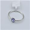 Image 4 : STERLING SILVER NATURAL TANZANITE (0.50CT) RING, SIZE 8.5, W/A $645.00. TANZANITE IS THE BIRTHSTONE 