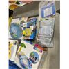 Image 3 : BOX OF ASSORTED POOLFLOATIES, PATCH KITS, ETC