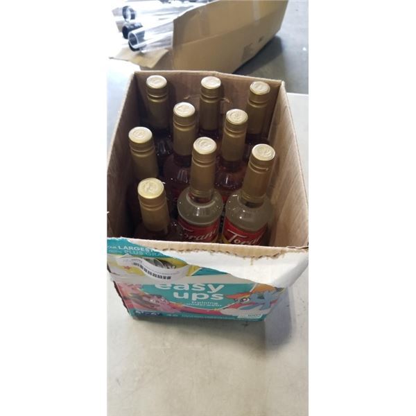 9 BOTTLES OF TORANI FLAVOURING SYRUP AND SWEETENER