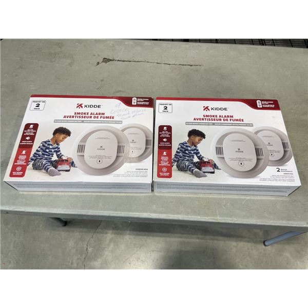 2 NEW KIDDE 2 PACK OF SMOKE ALARMS
