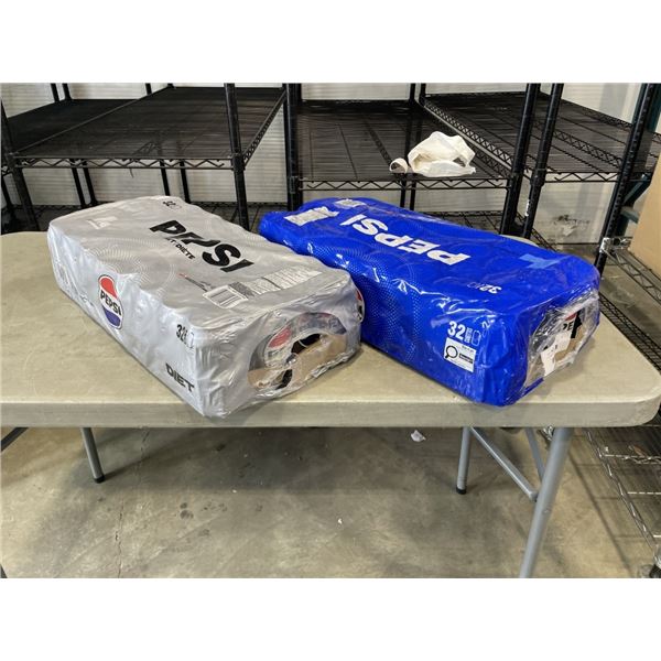 2 CASES OF PEPSI AND DIET PEPSI, 32 PACKS SOME MISSING