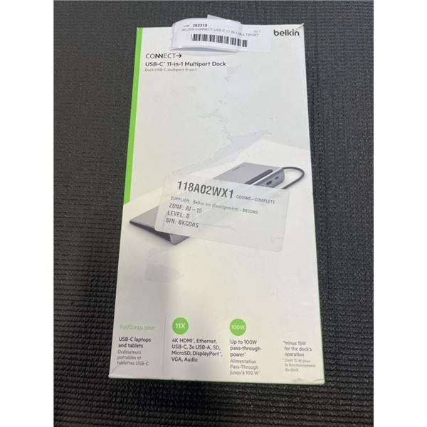 BELKIN CONNECT USB-C 11 IN 1 MULTIPORT DOCK