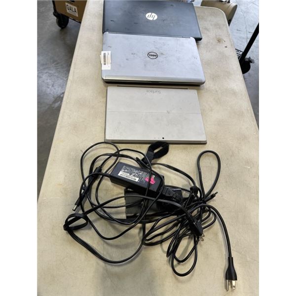 2 LAPTOPS AND MICROSOFT SURFACE TABLET, UNKNOWN CONDITION