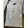 Image 4 : 12 NEW WHITE LONG SLEEVE SHIRTS - 6 LARGE, 6 MEDIUM