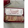 Image 2 : 2 RED VELVET JEWELLERY CASES W/ CONTENTS