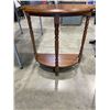 Image 2 : ANTIQUE D TABLE AND WOODEN BASKET