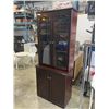 Image 2 : 2 PC MAHOGANY FINISH  LIBRARY CABINET