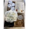 Image 1 : ASSORTED CRYSTAL AND COLLECTIBLES, LIDDED DISHES ETC