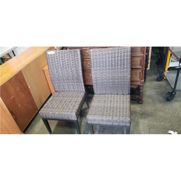 2 WICKER CHAIRS