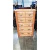 Image 1 : OAK 5 DRAWER HIGHBOY DRESSER