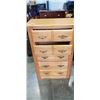 Image 2 : OAK 5 DRAWER HIGHBOY DRESSER