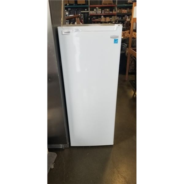MARATHON ALL FRIDGE, WHITE, MODEL MAR86W-1, 22 INCH WIDE, 55 INCH TALL AND 22 INCH DEEP, GOOD WORKIN
