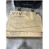 Image 1 : VIVO DARK GRAY 71"X 36" TABLE TOP AND VIVO BLACK ELECTRIC SINGLE MOTOR DESK FRAME