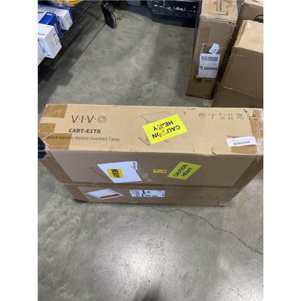 VIVO BLACK ELECTRIC MOBLIE OVERBED TABLE
