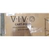 Image 3 : VIVO BLACK ADJUSTIBLE PC CART WITH STORAGE