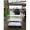 Image 4 : NEW WHITE METAL SHELVING UNIT WITH REAR CAGE BACKING 48" WIDE, 70 INCH TALL, 16 INCH DEEP, 5 TIER