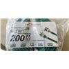Image 2 : AS NEW INDOOR/OUTDOOR 3 WIRED GROUNDED HEAVY DUTY 200FT 14AWG 7A GREEN EXTENSION CORD