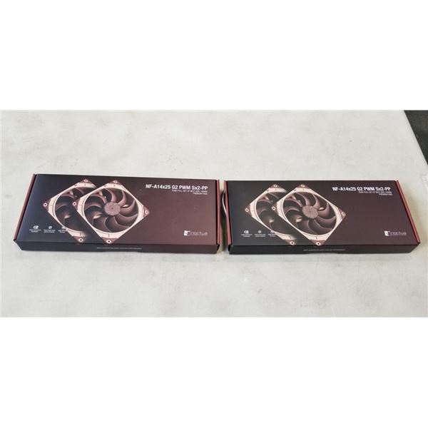2 SETS OF NOCTUA PREMIUM FANS NF-A14X25 G2