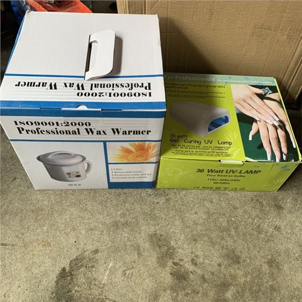 PROFESSIONAL WAX WARMER AND GEL UV CURING LAMP