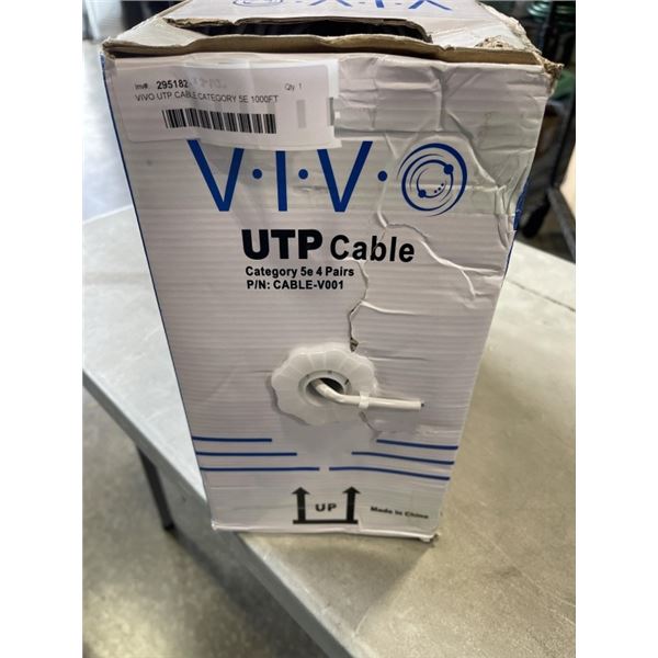 VIVO UTP CABLE CATEGORY 5E 1000FT