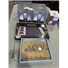 Image 1 : 2 SETS NEW CRYSTAL GLASSES AND NEW SERVING ITEMS