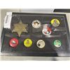 Image 6 : PLAQUE WITH SHERIFF BADGE AND BUTTONS