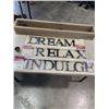 Image 4 : WOOD PLANTER / SHELF, HOME DEOCR SIGNS AND CANVAS SCROLL ARTWORK