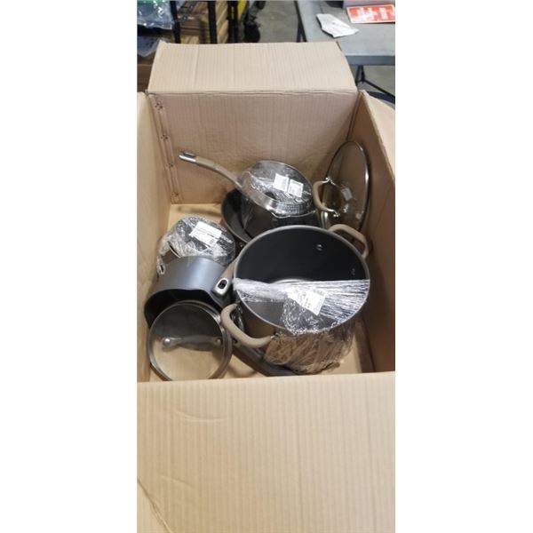 LOT OF COOKWARE POTS, PANS ETC CIRCULON HARD ANODIZED
