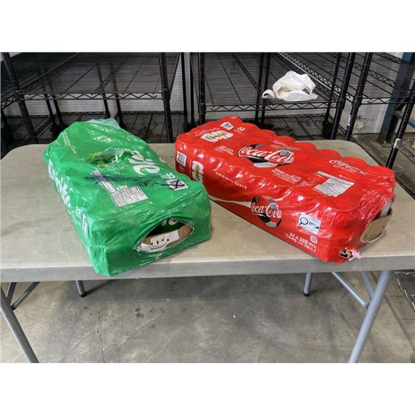 2 CASES OF SPRITE AND COCA COLA, 32 PACKS, SOME MISSING