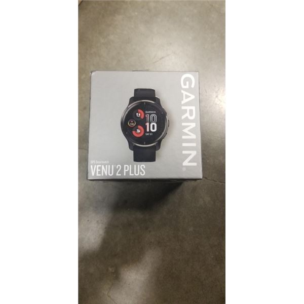 GARMIN VENU 2 PLUS 43.6MM BLUETOOTH SMARTWATCH - TESTED WORKING, RETAIL $549