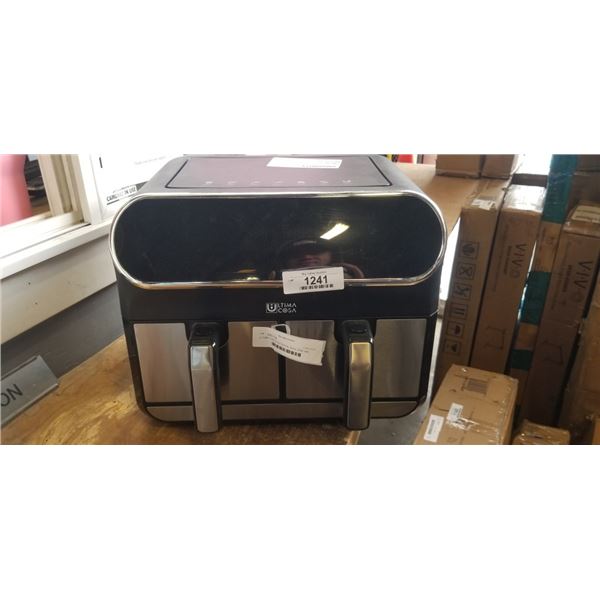 AS NEW ULTIMA COSA  8.5QT DIGITAL DUAL ZONE AIR FRYER - TESTED WORKING, RETAIL $299