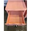 Image 4 : PINK FRENCH PROVINCIAL DRESSER WITH MIRROR AND SIDE TABLE