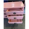 Image 7 : PINK FRENCH PROVINCIAL DRESSER WITH MIRROR AND SIDE TABLE