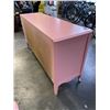Image 8 : PINK FRENCH PROVINCIAL DRESSER WITH MIRROR AND SIDE TABLE