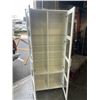 Image 2 : WHITE IKEA GLASS DOOR CABINET - UNLOCKED BUT NO KEY