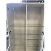 Image 3 : WHITE IKEA GLASS DOOR CABINET - UNLOCKED BUT NO KEY